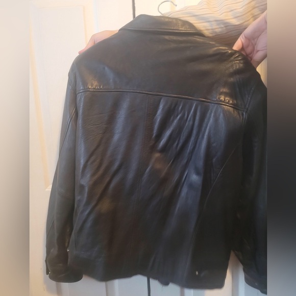 Trader Bay Black Leather Jacket - Picture 3 of 3
